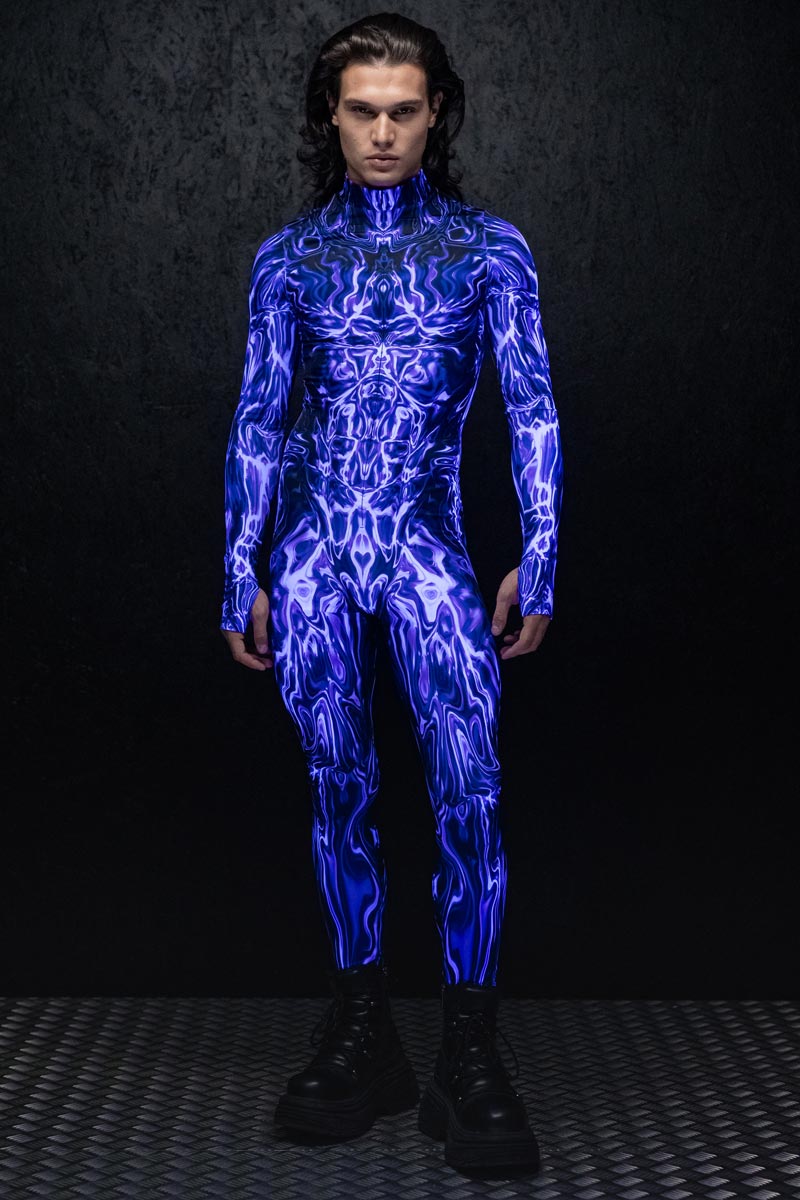 Electrify Me Men's Costume UV Front View