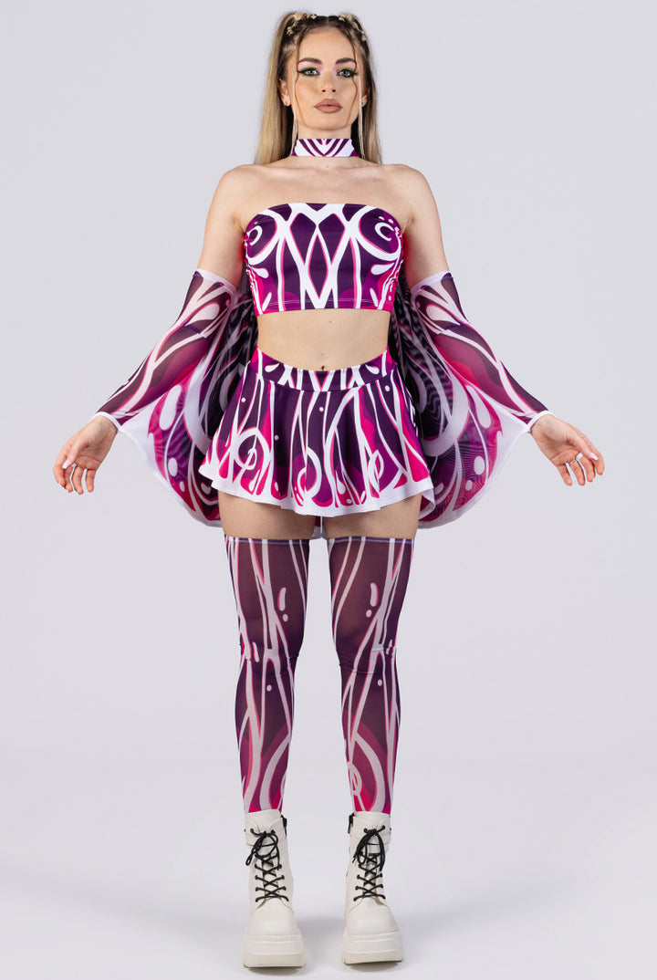 Elven Rave Elven Melody Rave Mini Skirt | Devil Walking