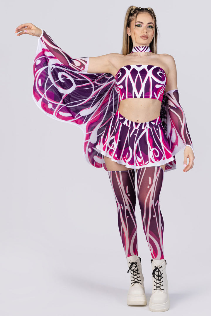 Elven Rave Elven Melody Rave Mini Skirt | Devil Walking
