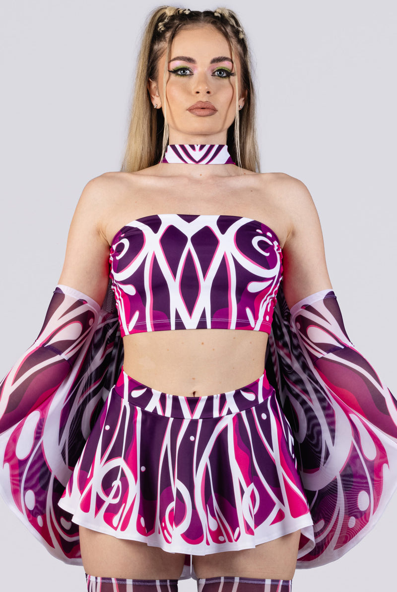 elven-melody-rave-mini-skirt-set-close-view