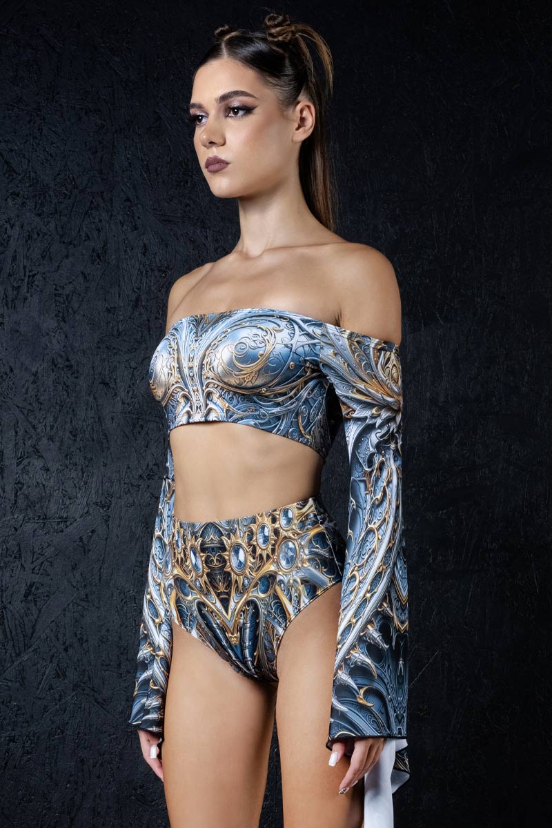 elven-princess-off-shoulder-long-sleeve-crop-top-side-view
