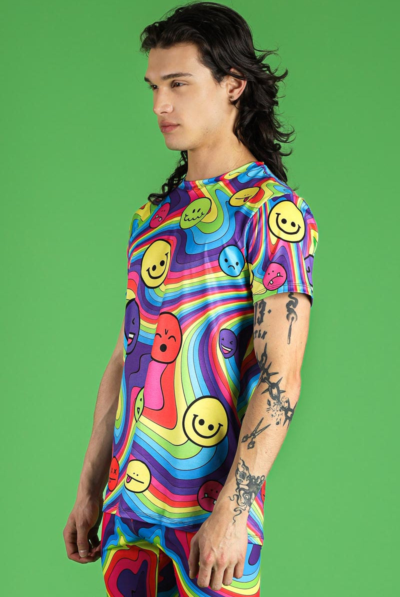 Emoji Spectrum Male Tee Side View