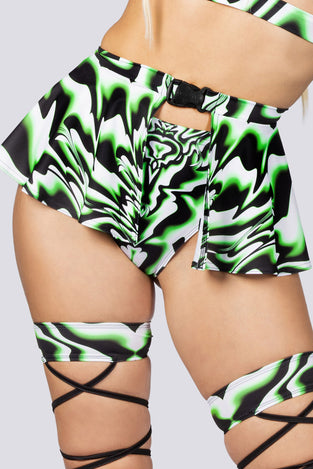 Energy Flow Mini Clasp Skirt Close View