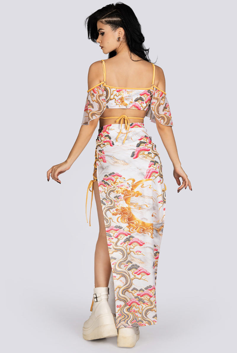 Eternal Blossom V Neck Bra Top Halloween Clothes