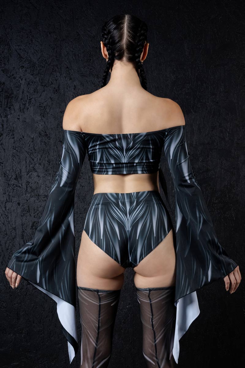 fallen-angel-booty-shorts-set-back-view