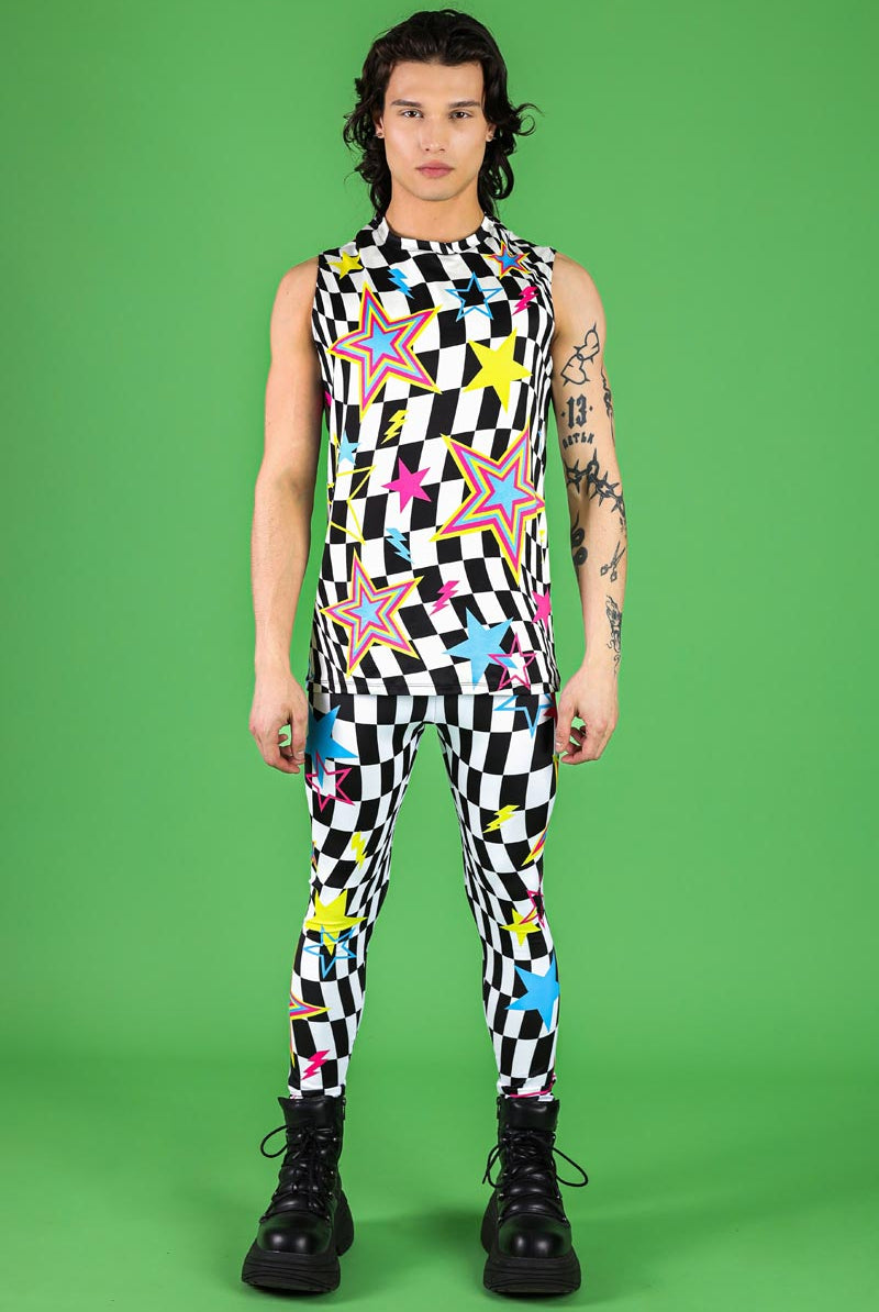 Flash Pop Men's Sleeveless Shirt Full View