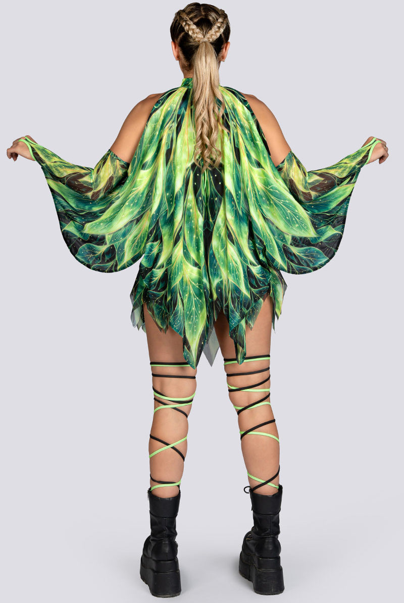 Forest Pixie Handkerchief Mini Skirt Rave Halloween Wear