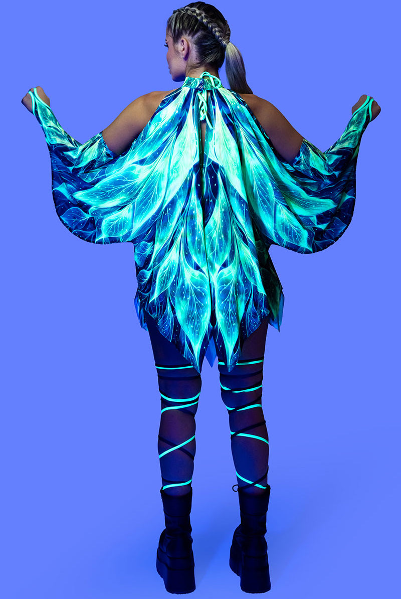 Forest Pixie Strappy O Ring Bra Top Sexy Rave Halloween Costume