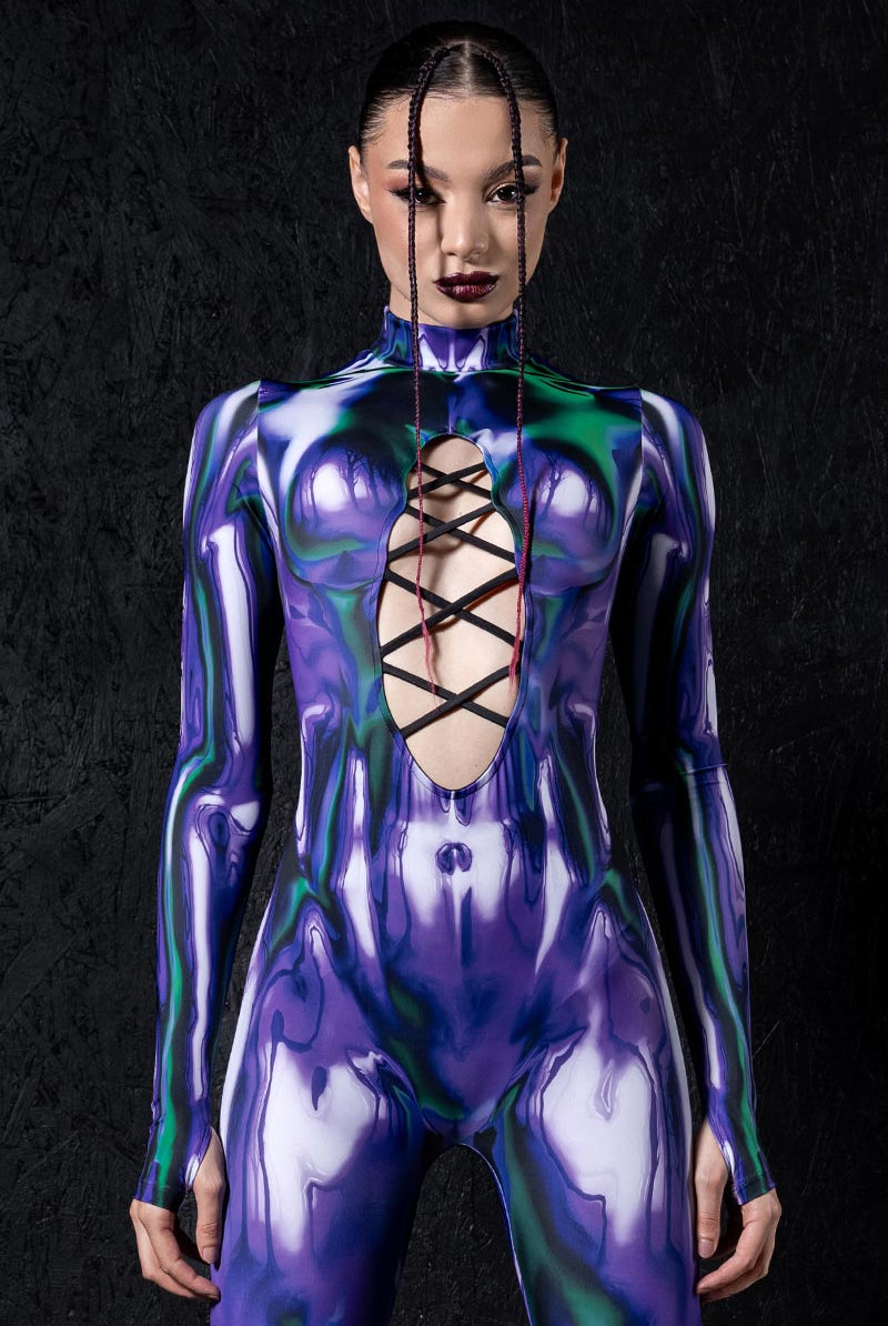 Forest Witch Open Front Costume Close View