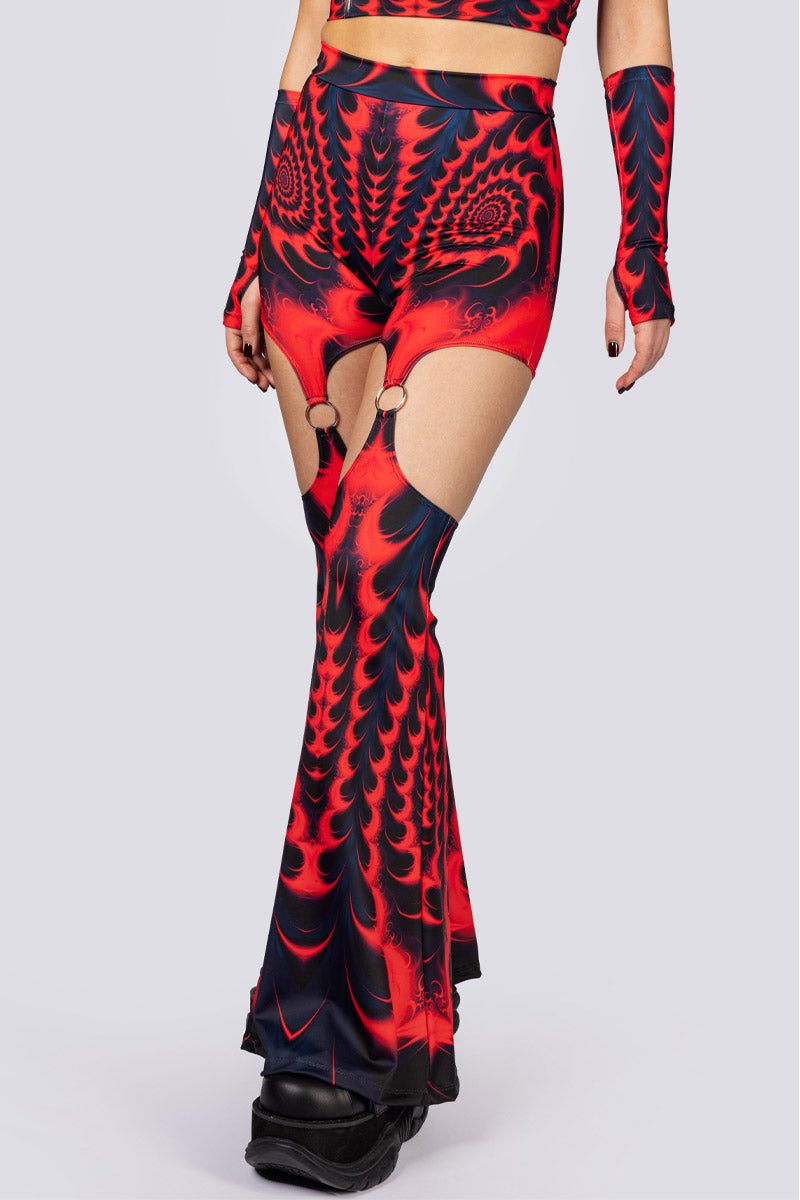 Fractalia O-Ring Flare Pants Set Close View