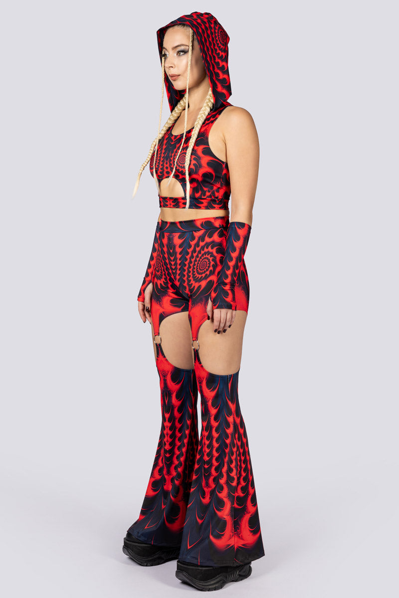 Fractalia O-Ring Flare Pants Set Side View