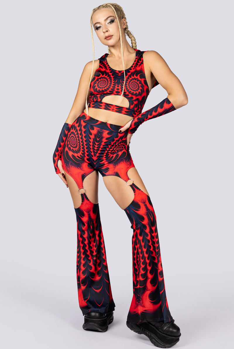 Fractalia O-Ring Flare Pants