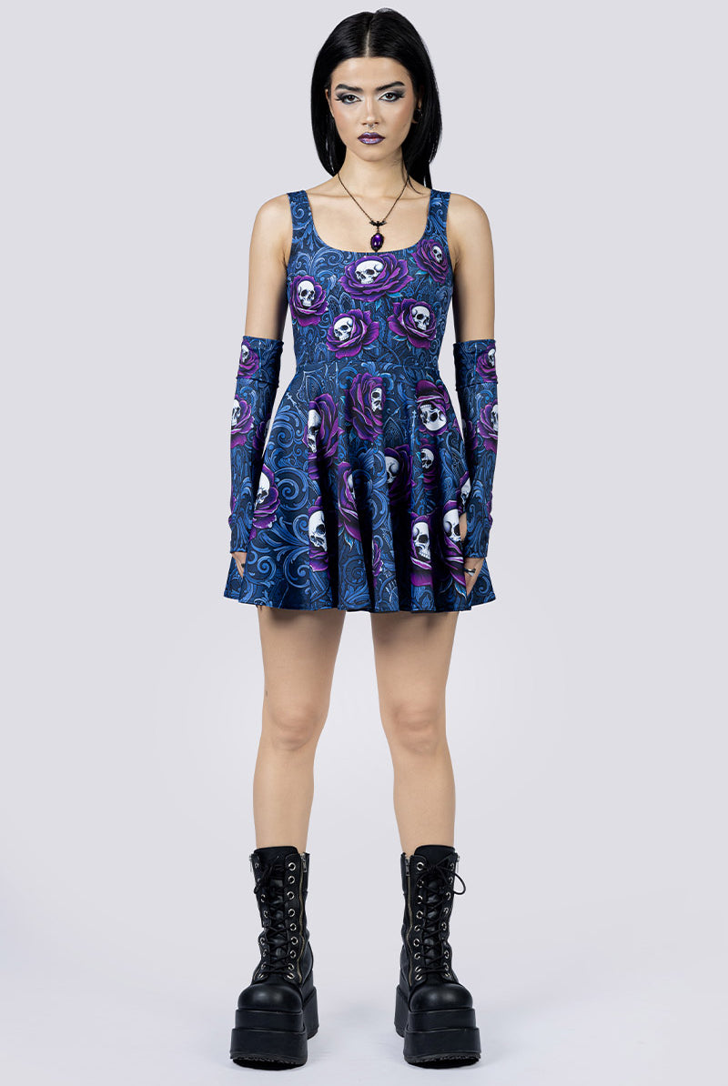 Funeral Romance Skater Dress Front Gothic Clothing