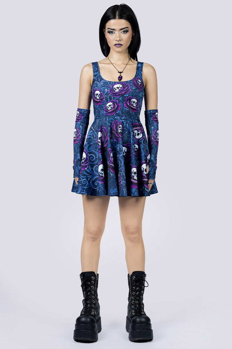 Funeral Romance Skater Dress Front Gothic Clothing