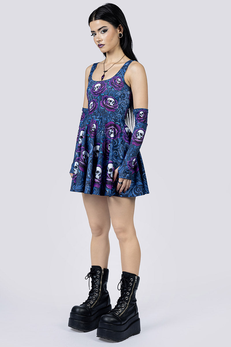 Funeral Romance Skater Dress Side Gothic Clothes