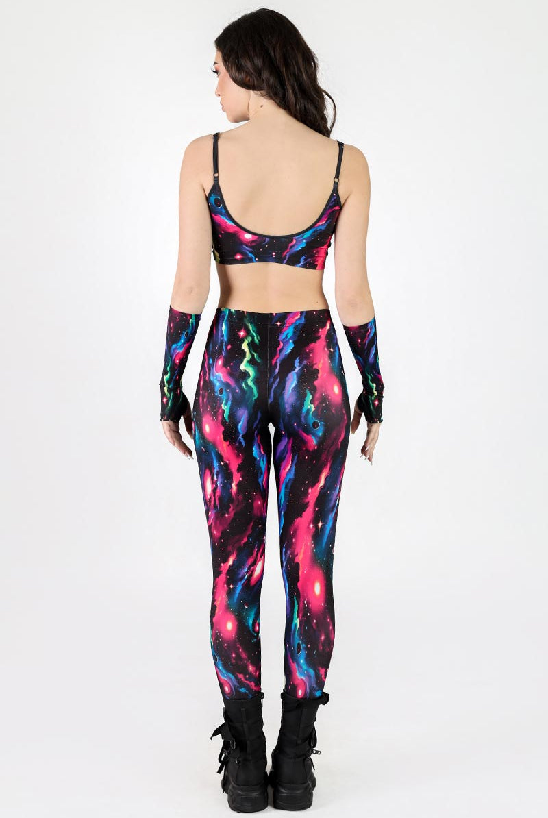 Galactic Glimpse Leggings Set Back View
