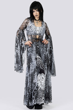 Ghostlace Sheer Duster Front Goth Clothing