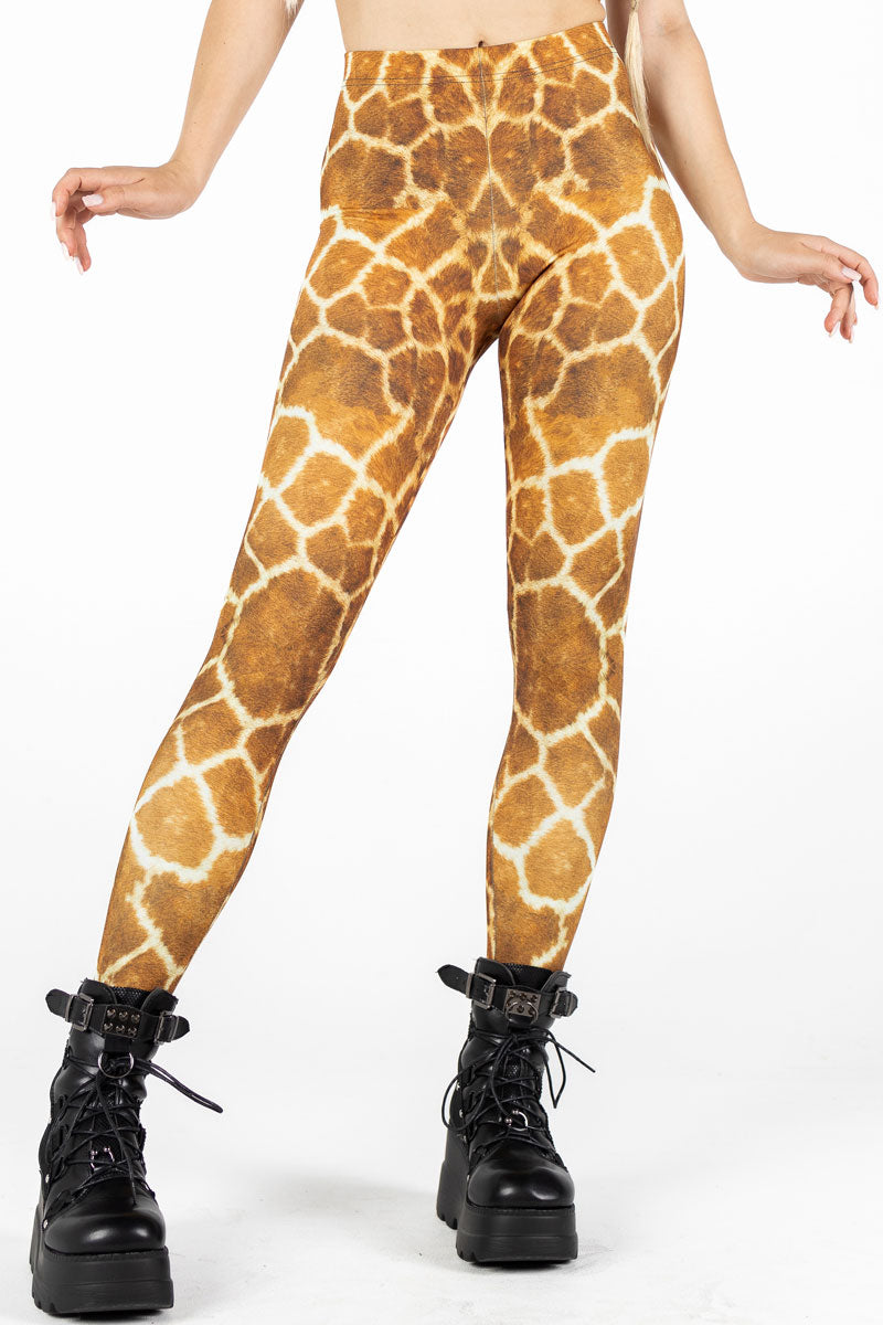 Ensemble sport pour femme : T-shirt confort + Legging girafe