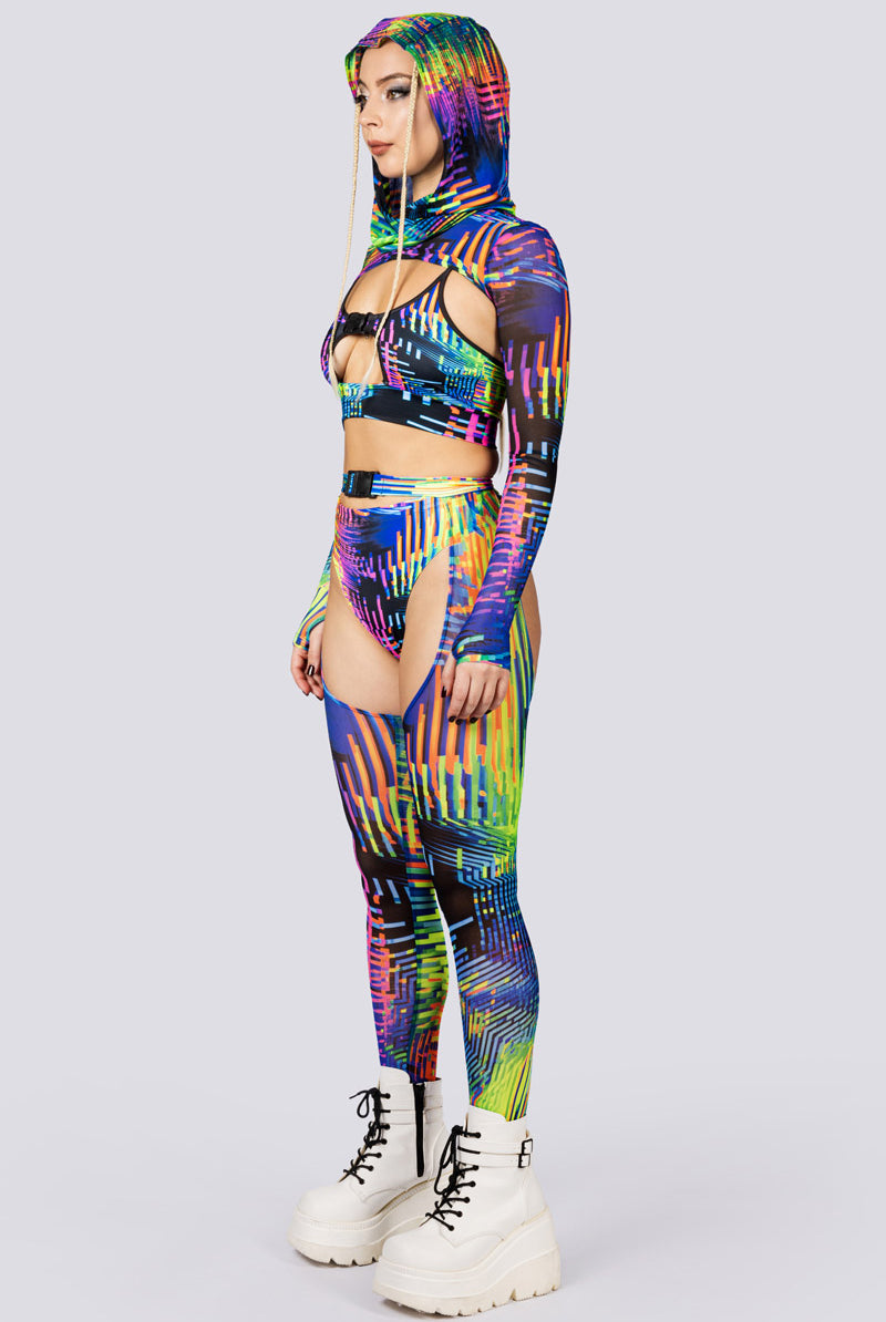 Glitchin Chap Pants Side View