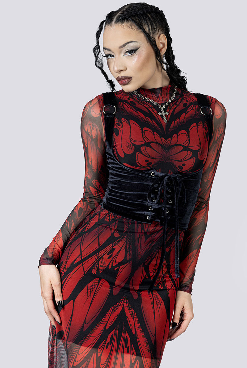 goth-moth-mesh-long-sleeve-dress-corset-close-up