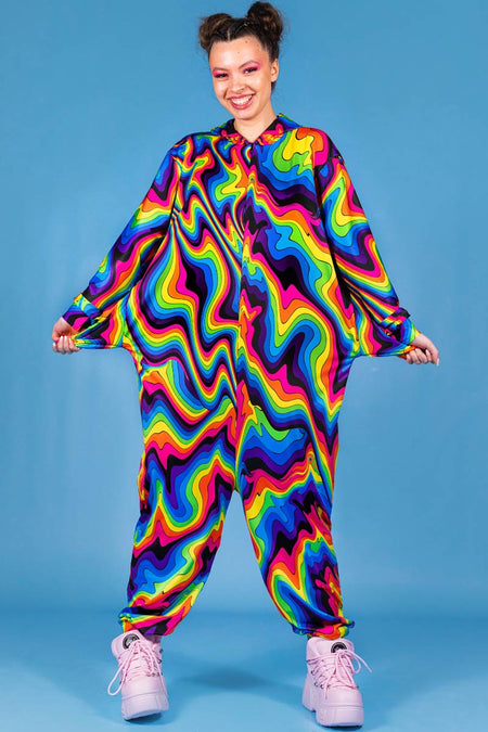 Rave Outfit Groovy Unicorn Onesie Close View