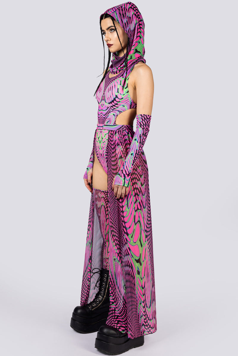 Hallucination Rave Hood Side View