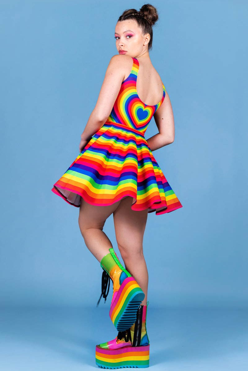 Heartbeat Skater Dress Full View