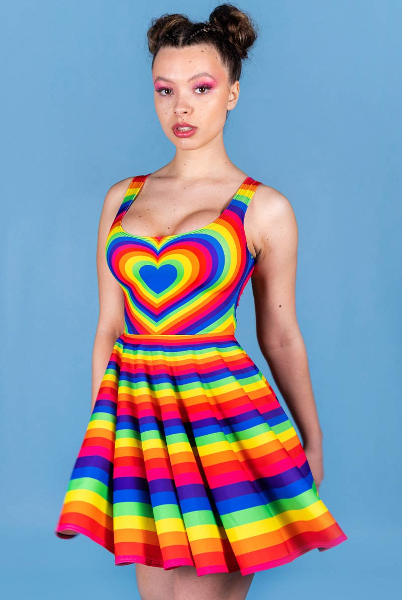 Heartbeat Skater Dress Side View