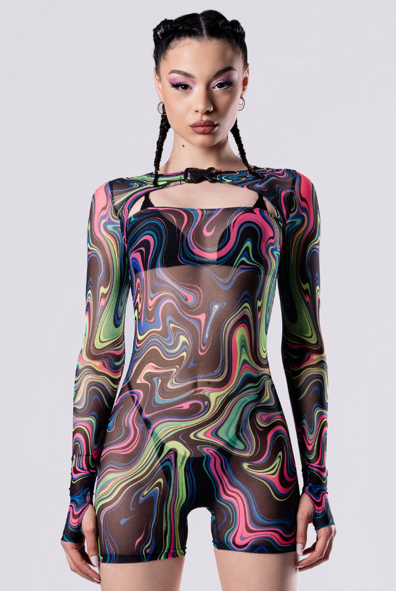 hypno-dancer-long-sleeve-romper-close-front-view