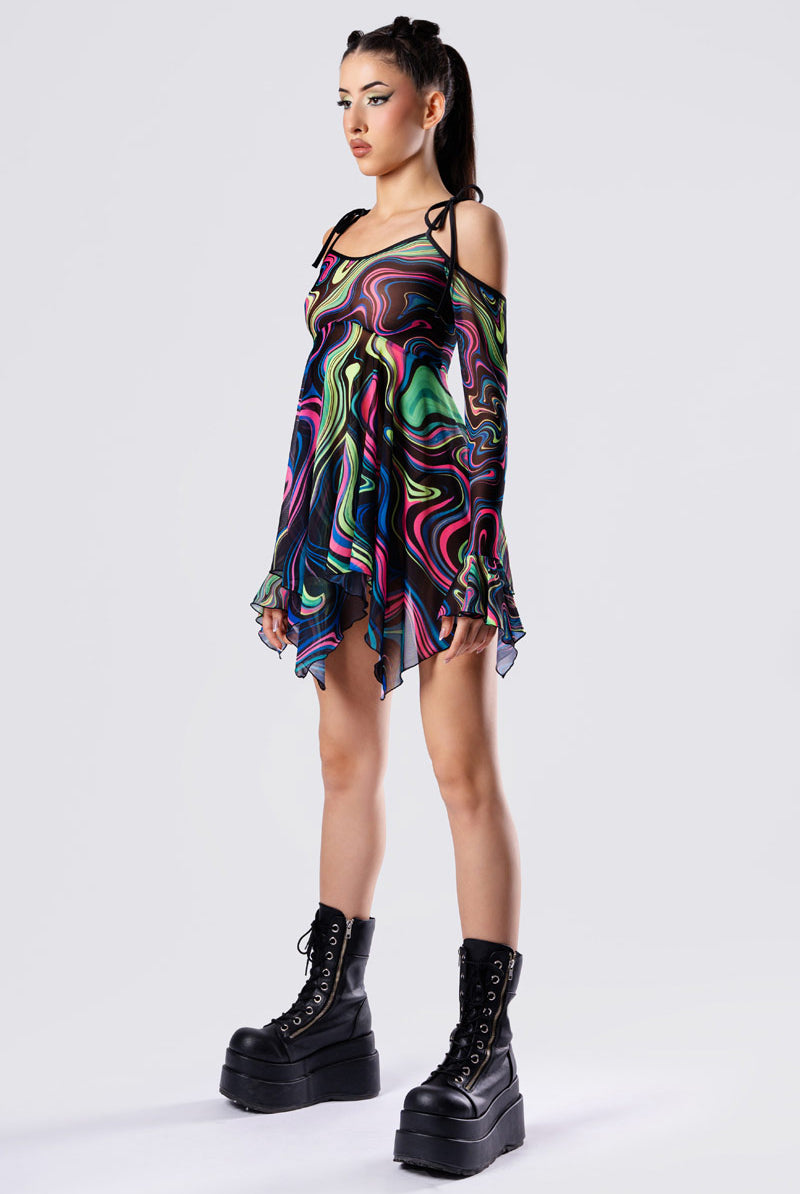 hypno-dancer-mesh-strappy-dress-side-view