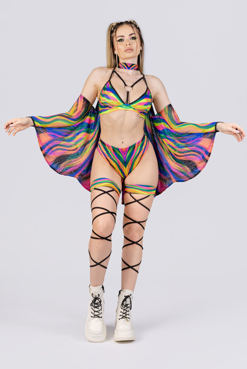 hypno-fairy-high-cut-booty-shorts-set-front-view