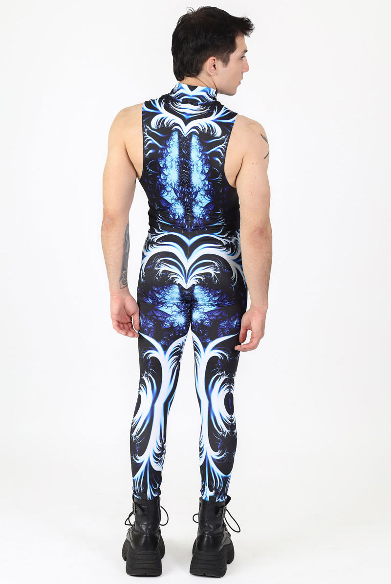 Ice King Sleeveless Costume for Men Back View