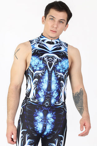 Ice King Sleeveless Costume for Men Close View