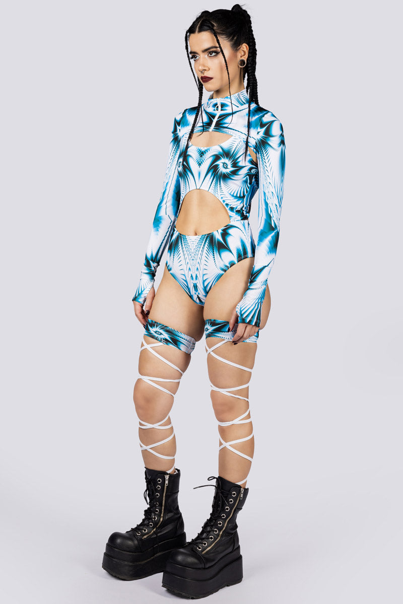 Ice Spice Shrug 2 Piece Bodysuit Side View