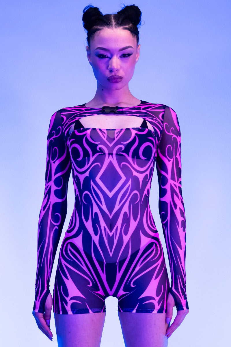 Infernal Trace Sheer Romper