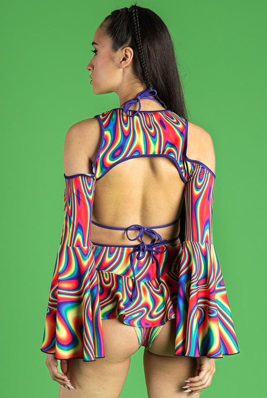 Raving Illusion Booty Shorts Set