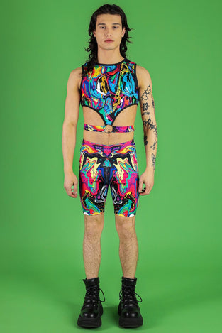 Inksplosion Men's Biker Shorts Front View
