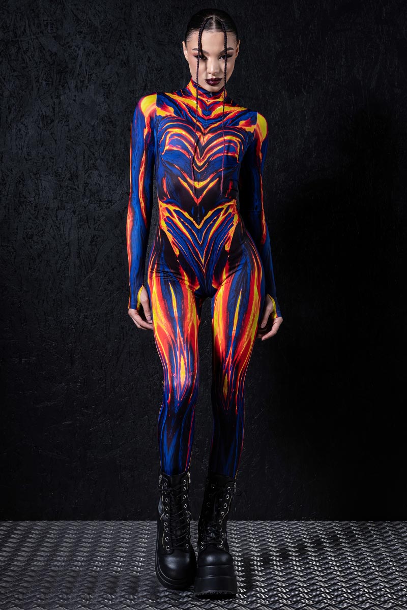 Lady Lava Costume Front View