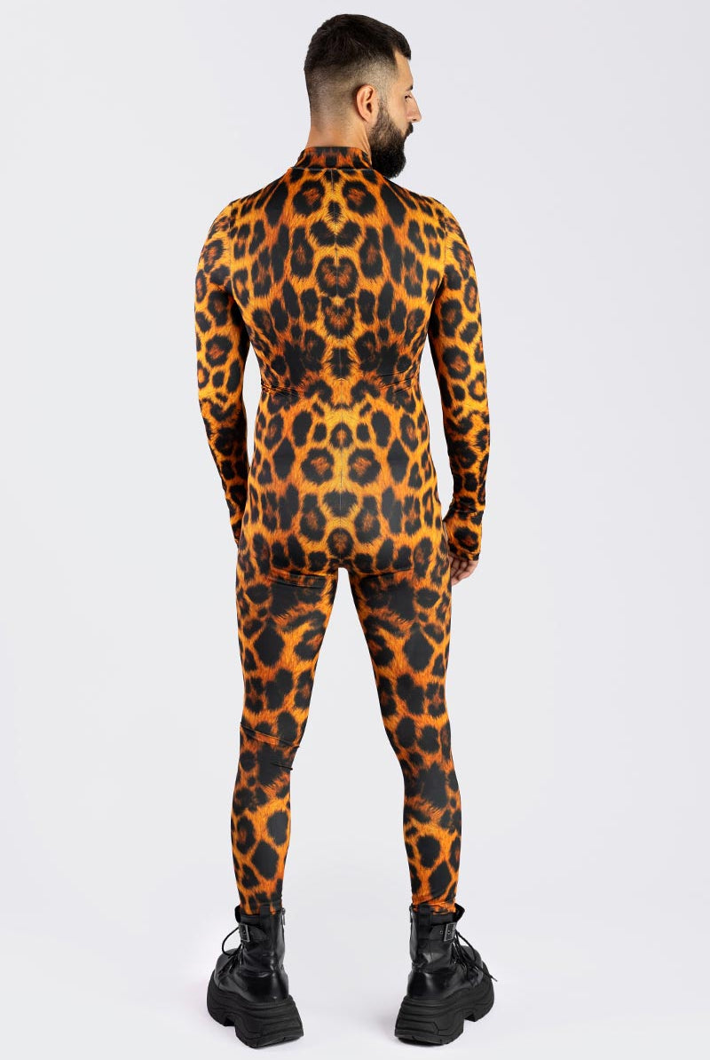 Leopard Men's Costume Back View