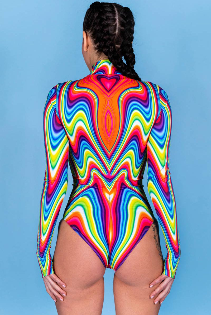 Lovestruck Long Sleeved Bodysuit Back View