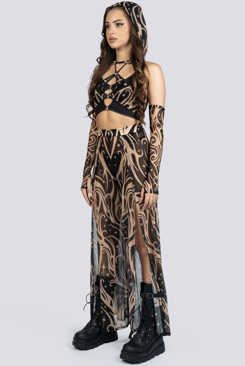 Luna O Ring Cut Out Top Rave Wear