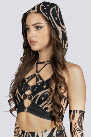 Luna Rave Hood Festival Headpiece