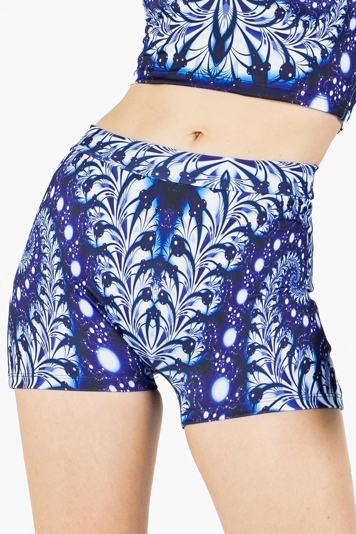 Midnight Bloom Lattice Shorts