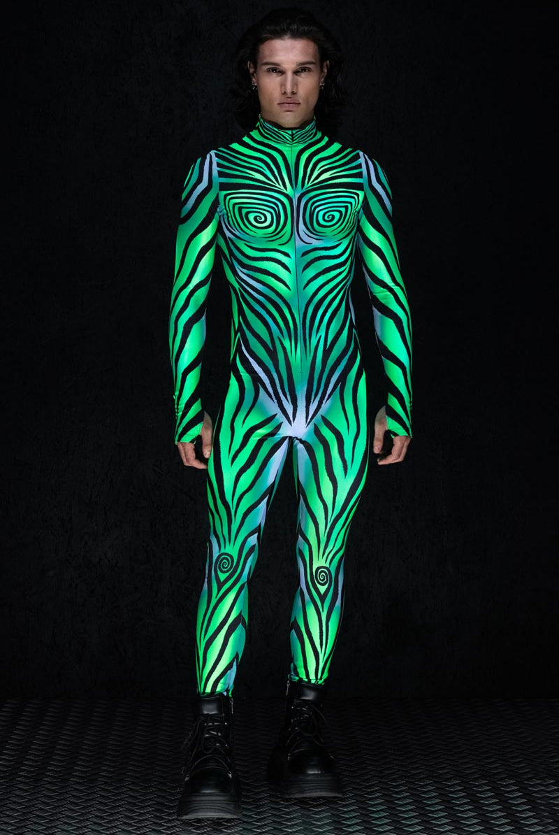 Mad Cat Men's Costume UV Front View