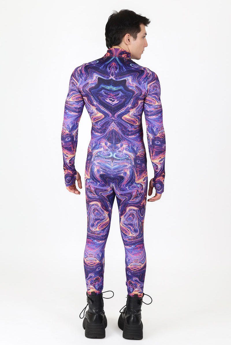 Magnetic Storm Costume for Men Back View