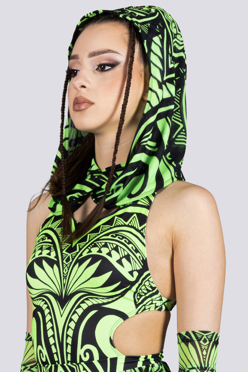 Maori Relic Rave Hood