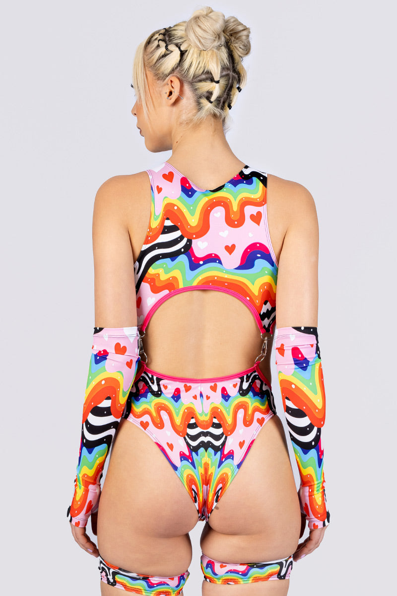 Melty Love Two Piece Cut Out Bodysuit | Devil Walking