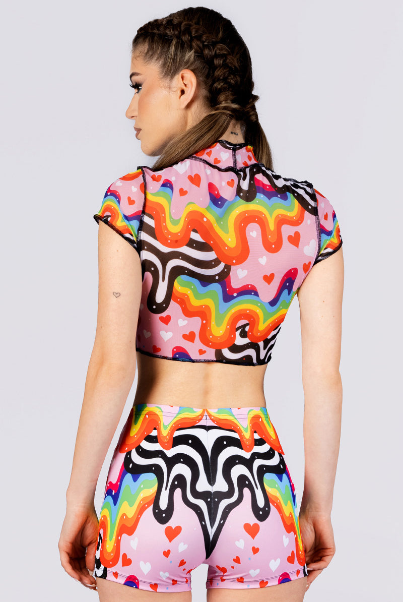 melty-love-high-waisted-shorts-set-back-view