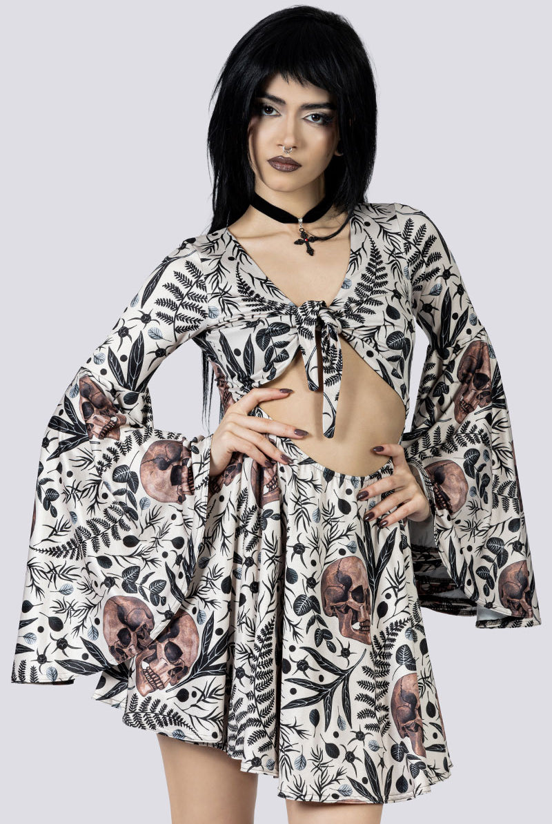 Memento Bloom Front Tie Knot Dress