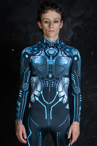 Men's Wanna Cyber Costume Front View